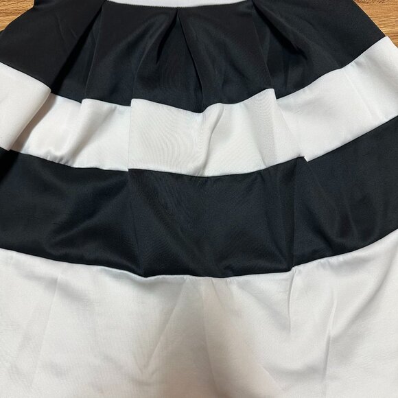 Charlotte Russe - Women's Black and White Striped Fit & Flare Dress - Size S - Picture 2 of 9